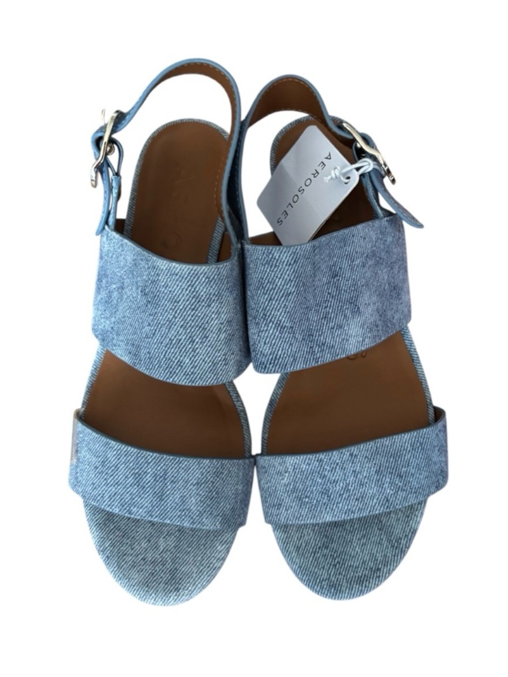 NWT Aerosoles Camera Denim Sandals. Size 6.5